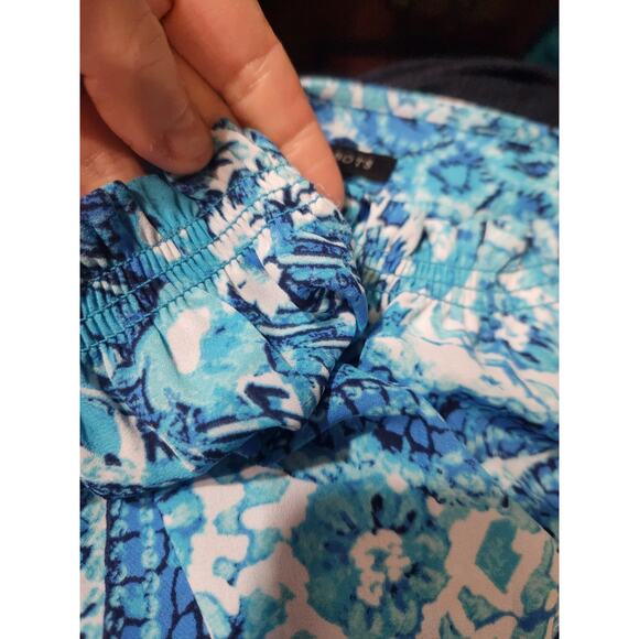 Talbots Blue White Paisley V Neck Chiffon Long Sleeve Blouse Top Womens Size S - Picture 8 of 8